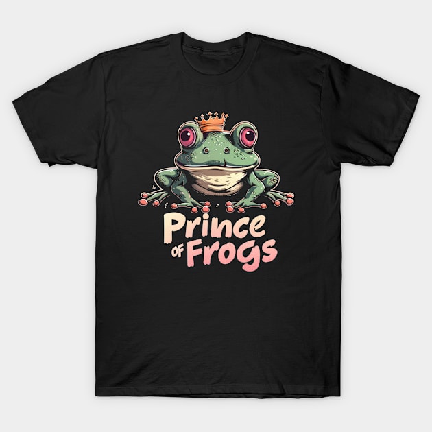 Prince Of Frogs T-Shirt by TooplesArt